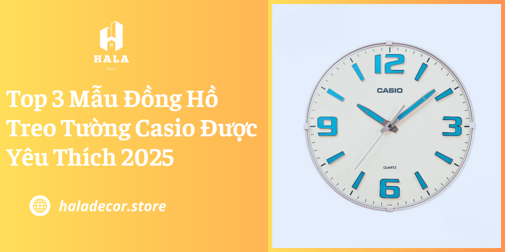 Đồng hồ treo tường casio